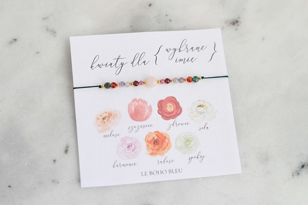 Kwiaty dla Ukochanej na Walentynki! Bransoletka z życzeniami