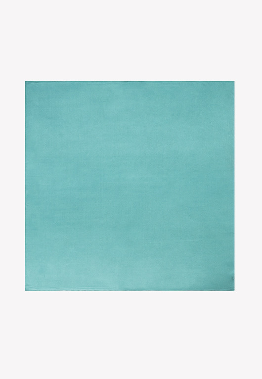 Modna apaszka jedwabna w lazurowym kolorze 68x68 cm
