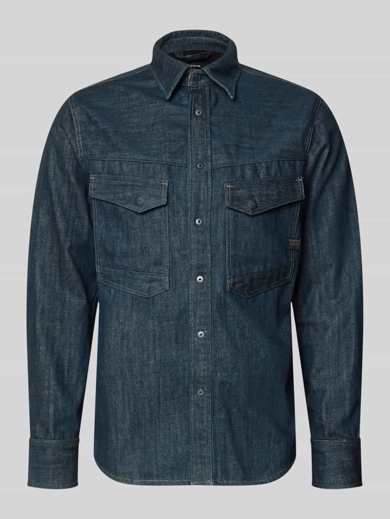 Koszula jeansowa o kroju regular fit z kieszeniami na piersi model 'Dakota'