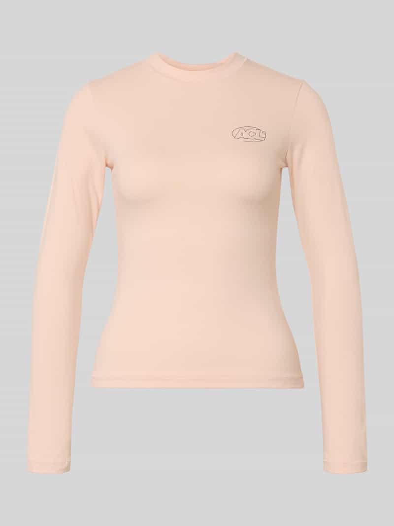 Longsleeve w kroju slim fit z detalem logo