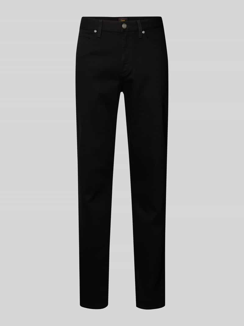 Jeansy o kroju straight fit w 5 kieszeni model 'WEST'