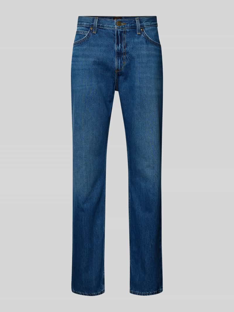 Jeansy o kroju straight fit w 5 kieszeni model 'WEST'