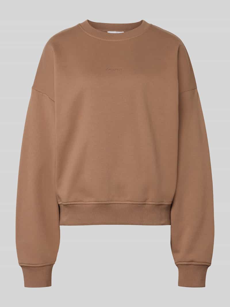 Sweter w kroju regular fit z haftowanym logo model 'Croissant'