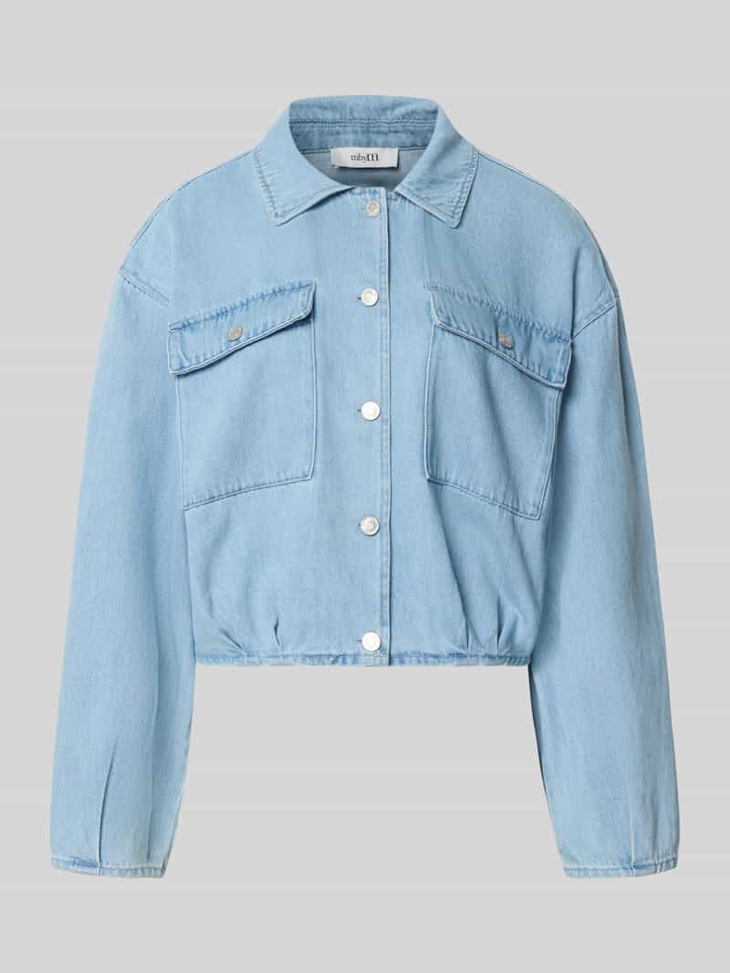 Kurtka dżinsowa z kieszeniami na piersi model 'Geviva'