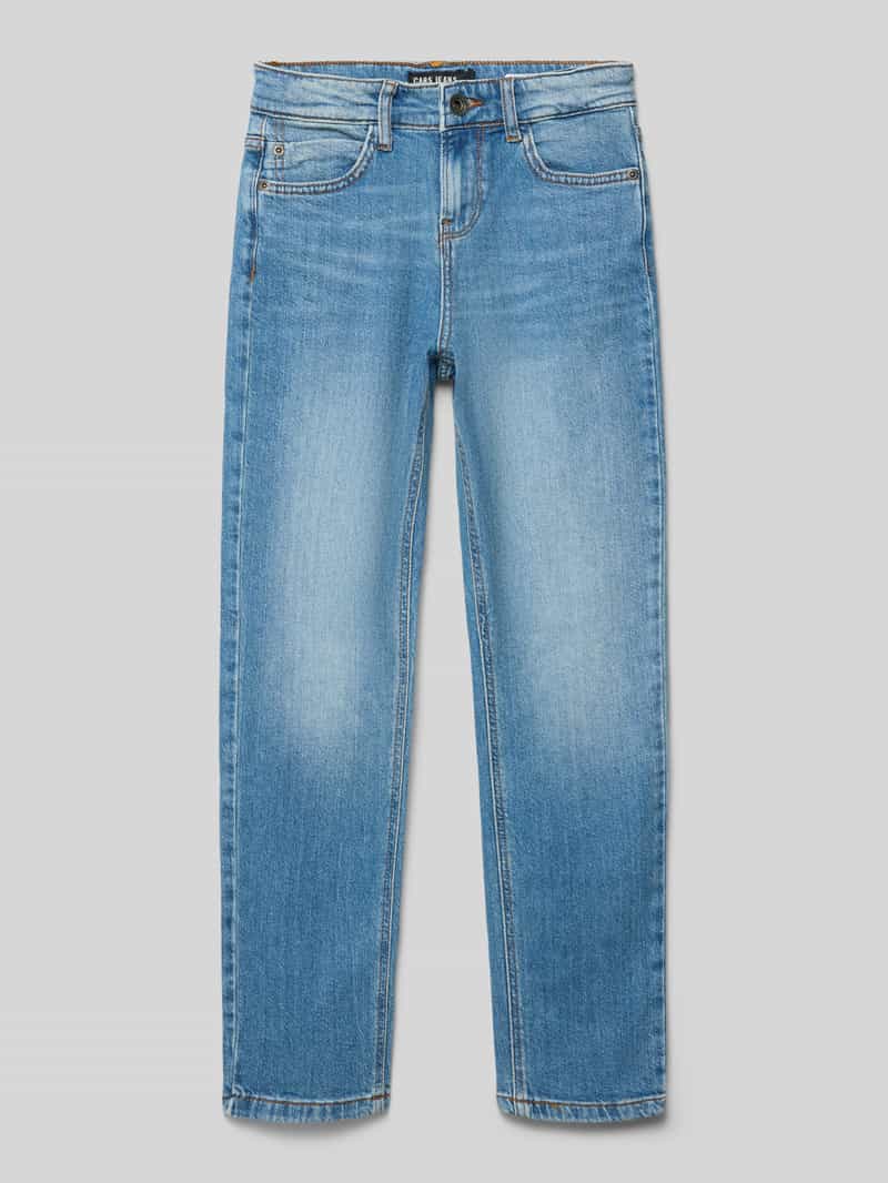 Jeansy z prostymi nogawkami w 5 kieszeni model 'PORTER'