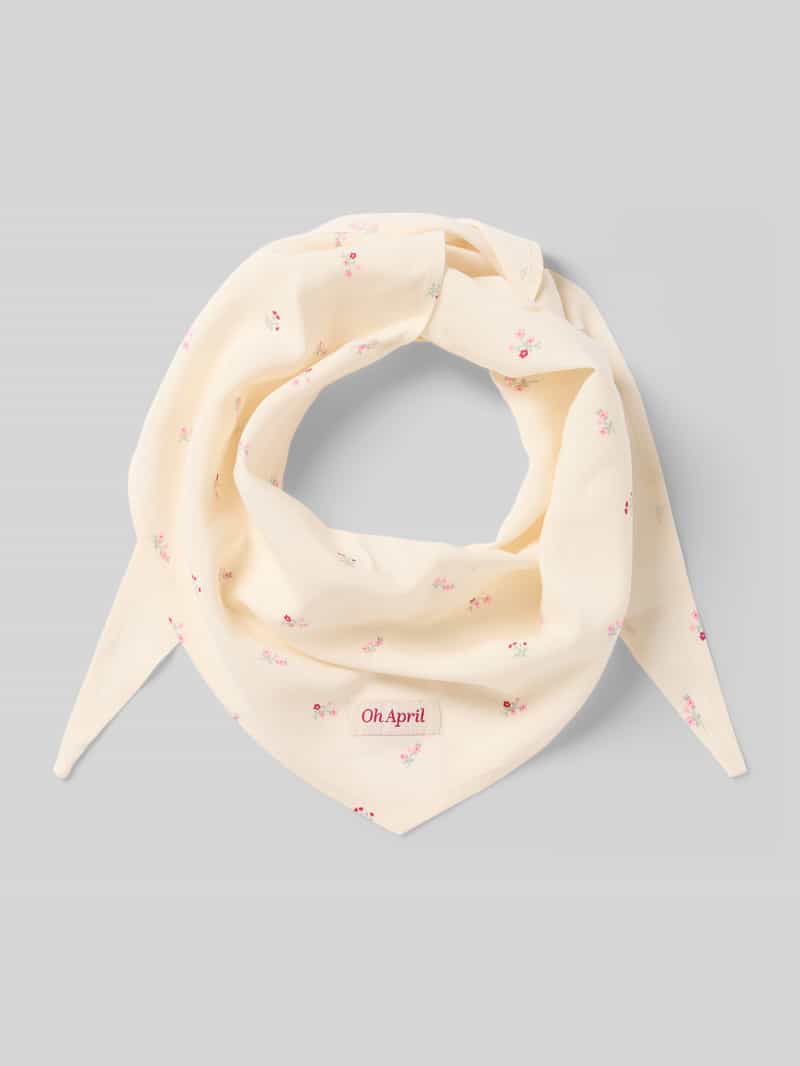 Szal z czystej wiskozy z naszywką z logo model 'Nevi'