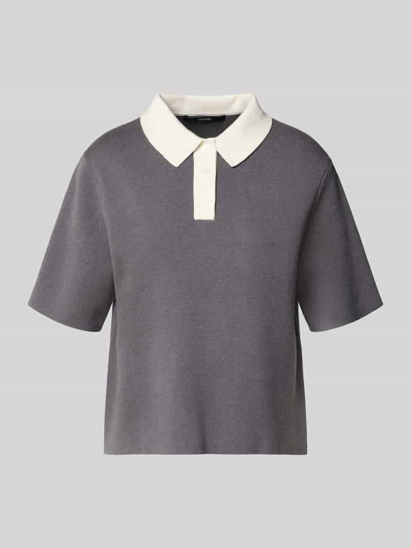 Koszulka dzianinowa z kołnierzykiem polo model 'Tipolo'