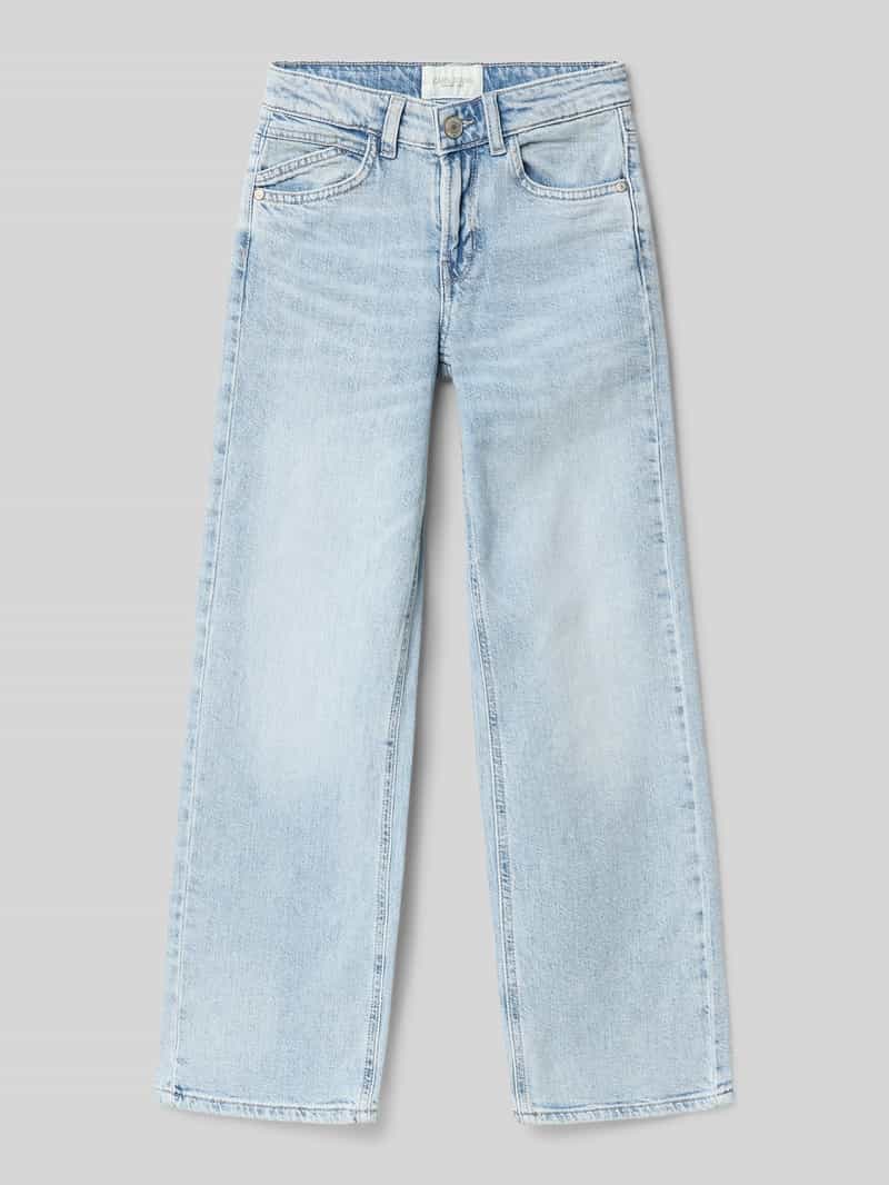 Jeansy o prostych nogawkach w fasonie 5-kieszeniowym model 'MARA'