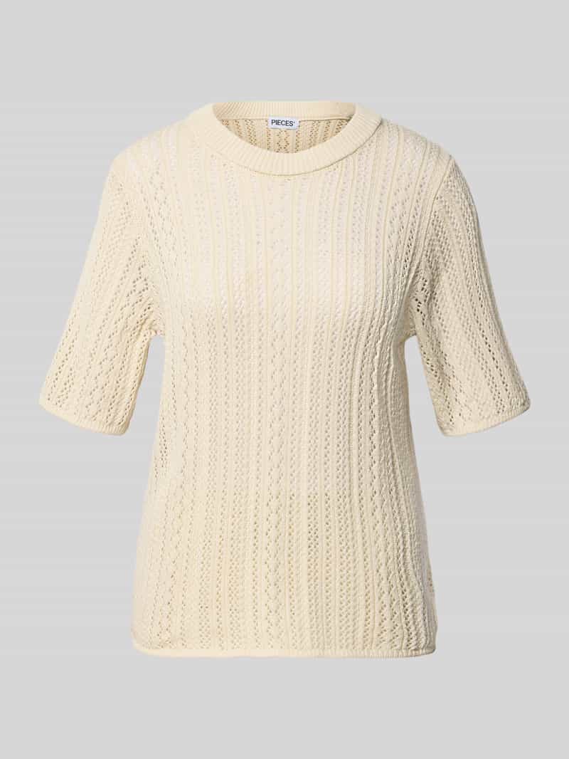 Koszulka dzianinowa z czystej bawełny o kroju regular fit model 'NUKA'