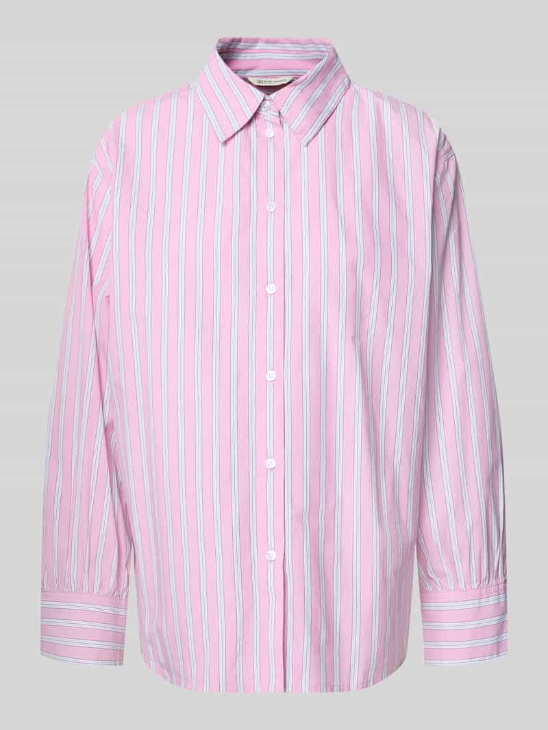 Przeskalowana koszulowa bluzka z czystej bawełny