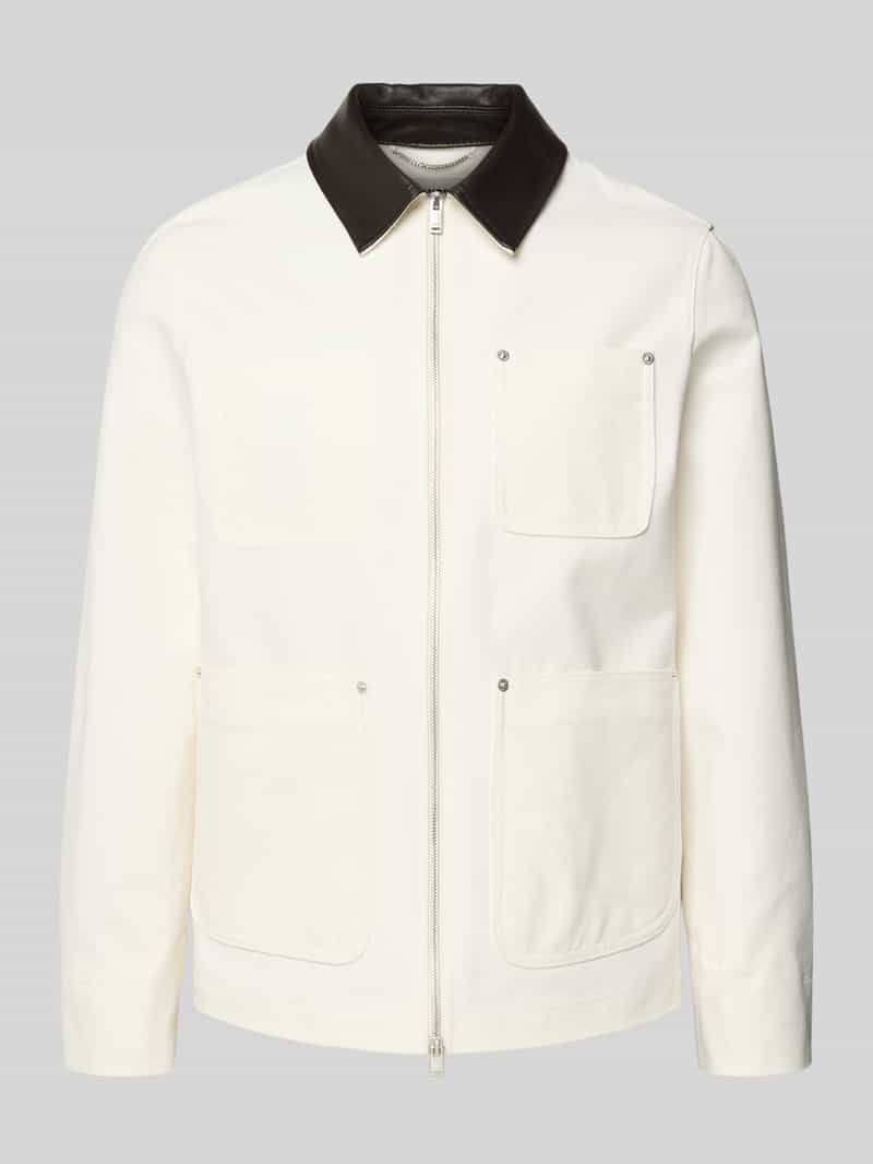 Kurtka w kroju regular fit z naszywanymi kieszeniami model 'KALENO'