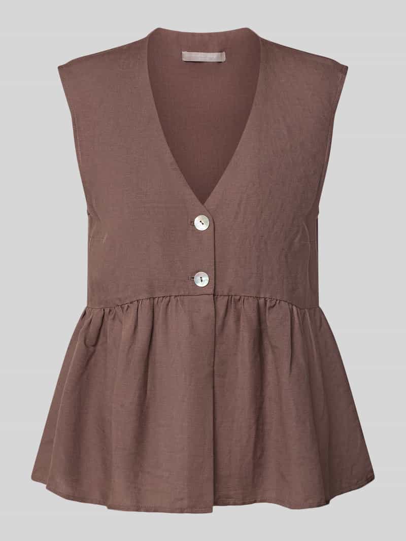 Top z mieszanki lnu z dodatkiem wiskozy