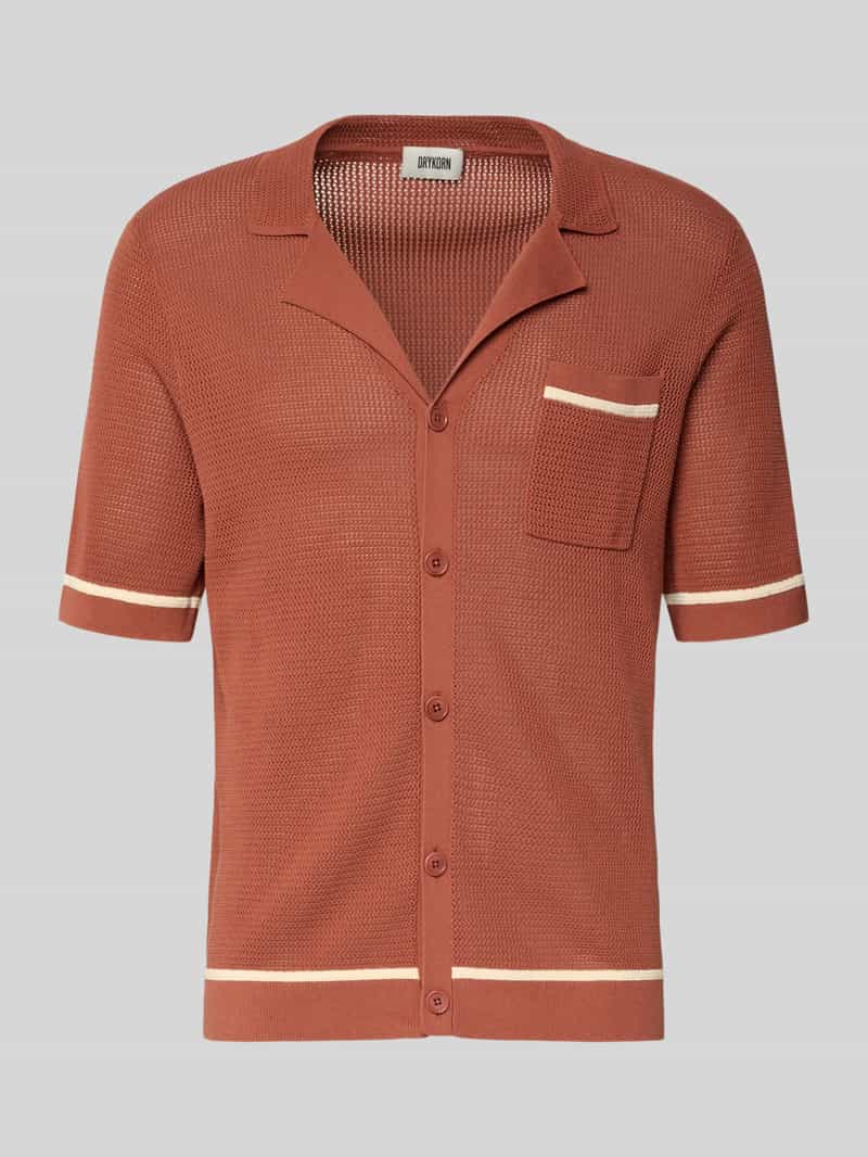 koszula casualowa o kroju slim fit w imitacji dzianiny model 'FLAVIRO'