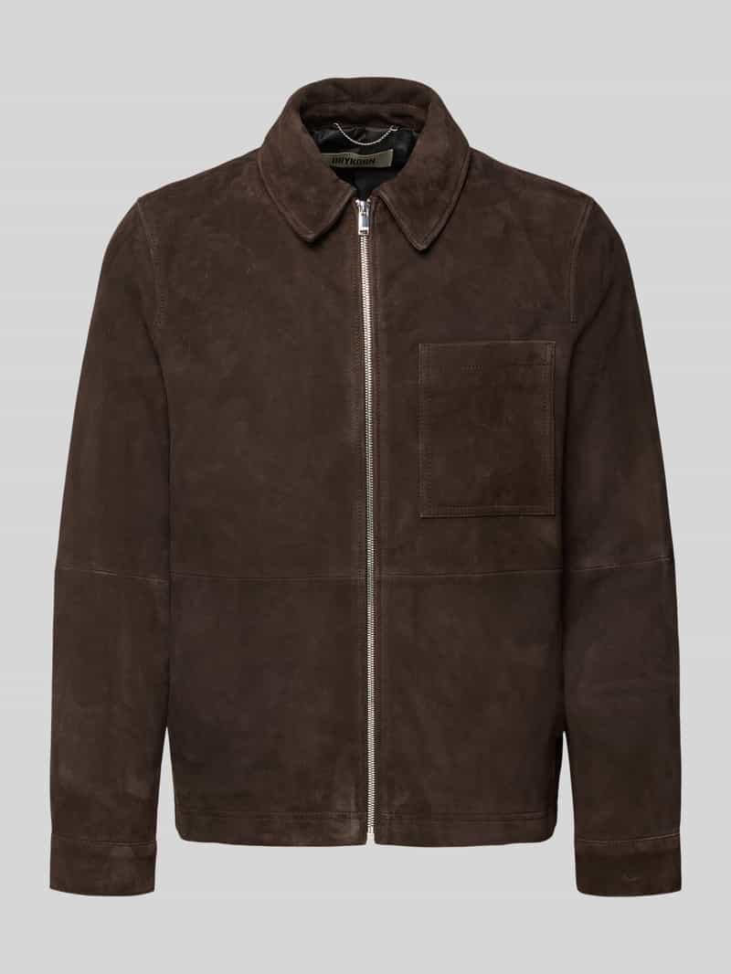 Kurtka skórzana na zamek model 'JERSON'