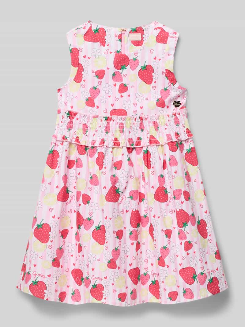 Sukienka o kroju regular fit z detal z logo model 'Poplin'