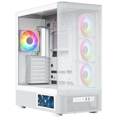 Obudowa MODECOM Volcano AQ 400 ARGB Midi Biały MC-A-AQ400-4FA-W