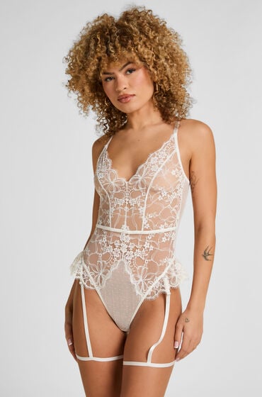 Hunkemöller Body Prina Biały