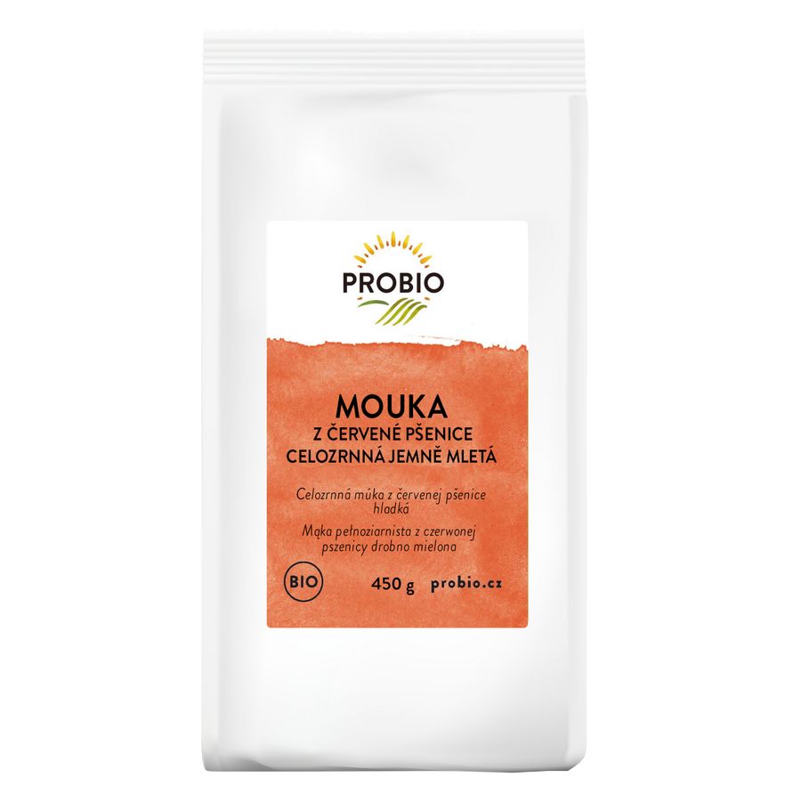Probio Mąka z pszenicy czerwonej pełnoziarnista 450 g Bio - mąka