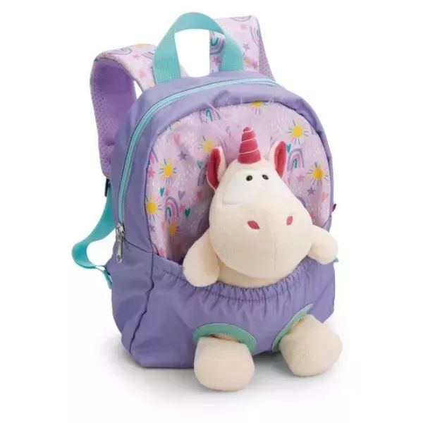Nici: Plecak z pluszowym jednorożcem - fioletowy, 25 cm