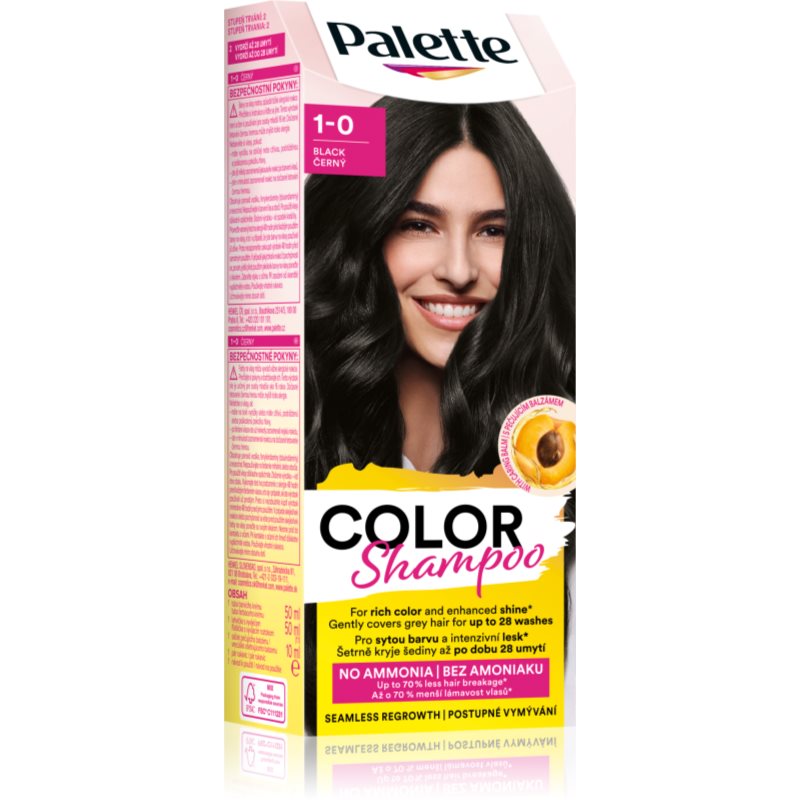 Schwarzkopf Palette Color Shampoo szampon tonujący odcień 1-0 113 Black 50 ml