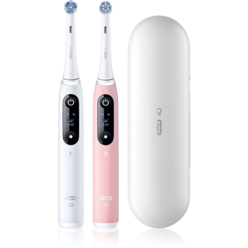 Oral-B iO6 Connected Coach do zębów z futerałem podwójne opakowanie 2 szt.