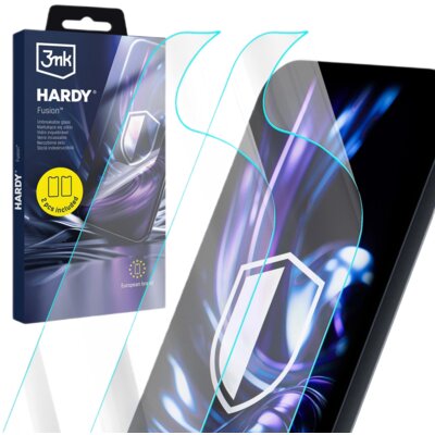 Szkło hybrydowe 3MK Hardy Fusion do Samsung Galaxy S26+ (2 szt.)