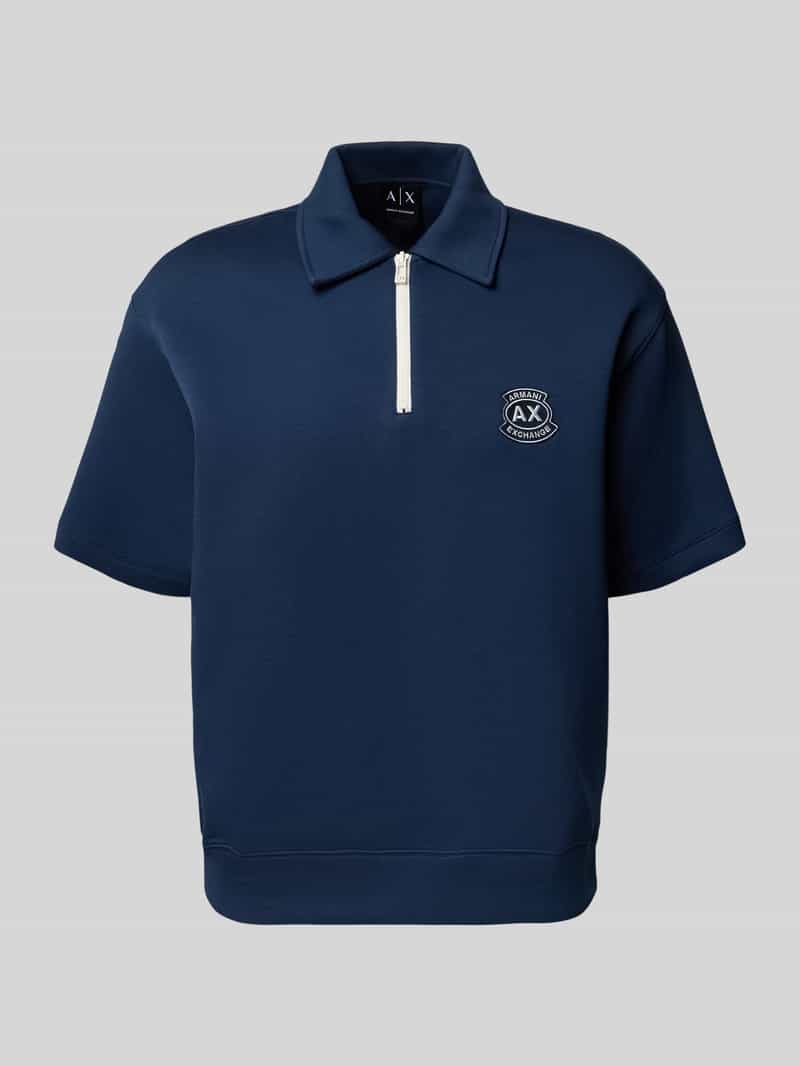 koszulka polo o kroju loose fit z wyhaftowanym logo