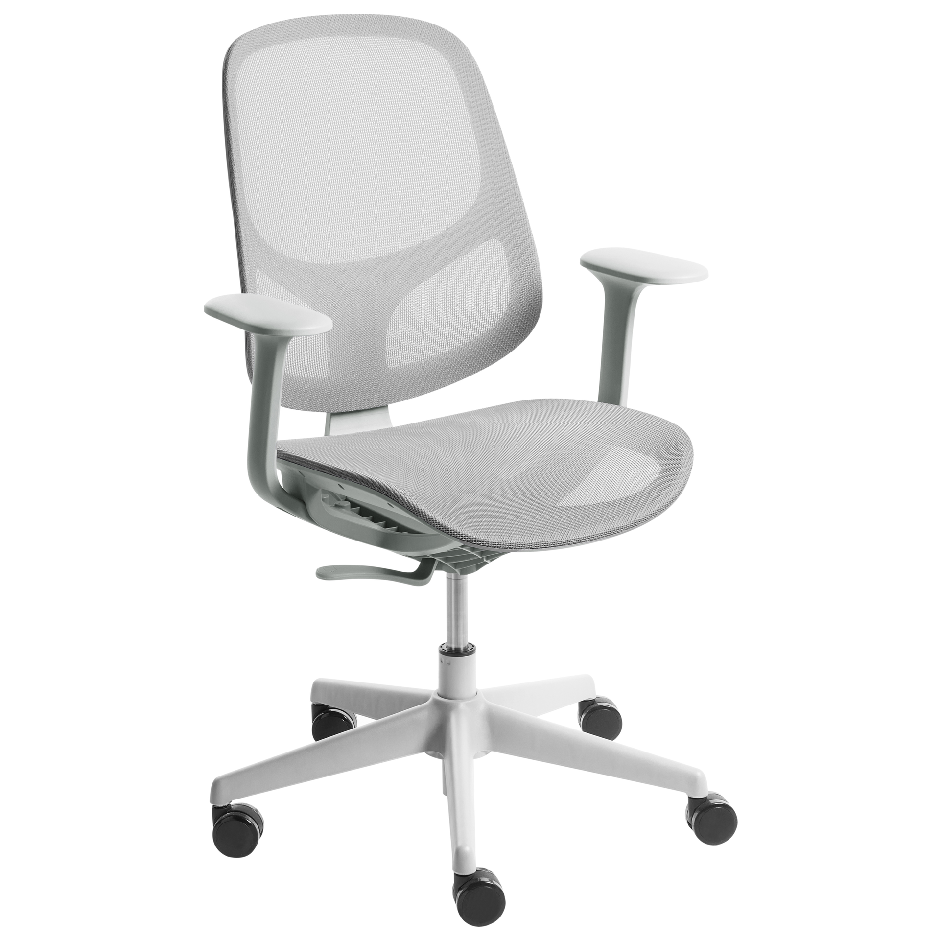 Beliani Krzesło biurowe AERI Szary