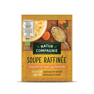 Natur Compagnie Zupa z makaronem i kurczakiem 40 g Bio - żywność