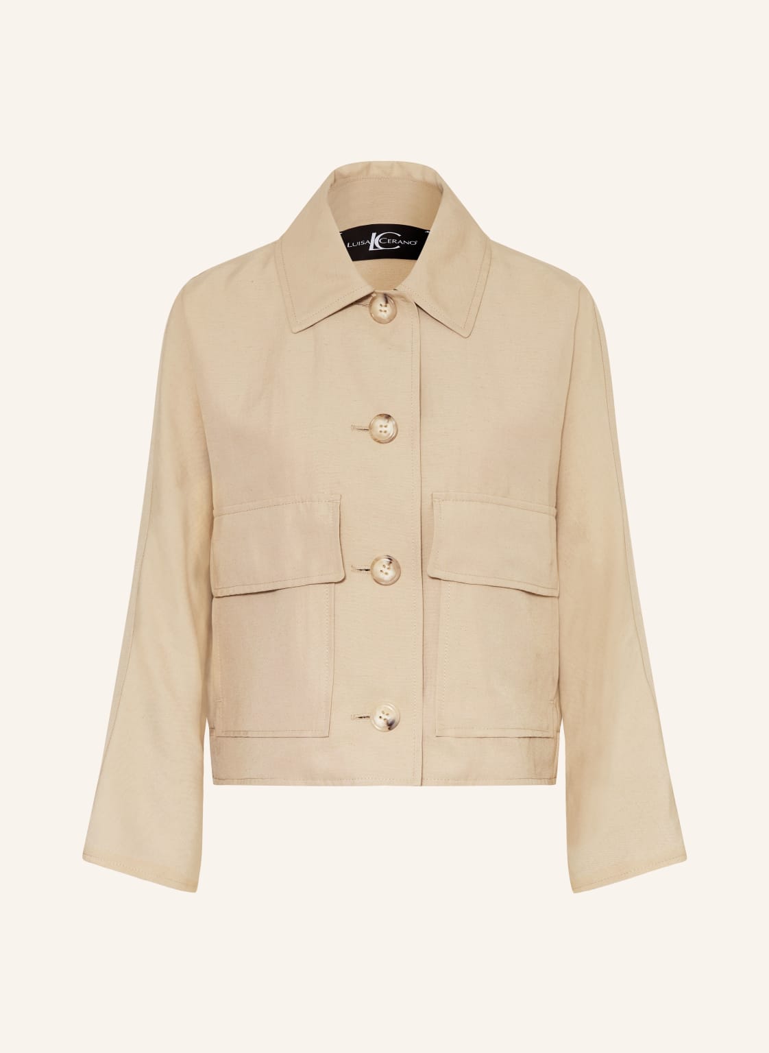 Luisa Cerano Kurtka Z Kieszeniami beige