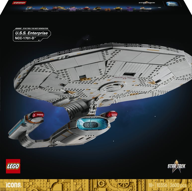 LEGO ICONS Star Trek: U.S.S. Enterprise NCC-1701-D 10356