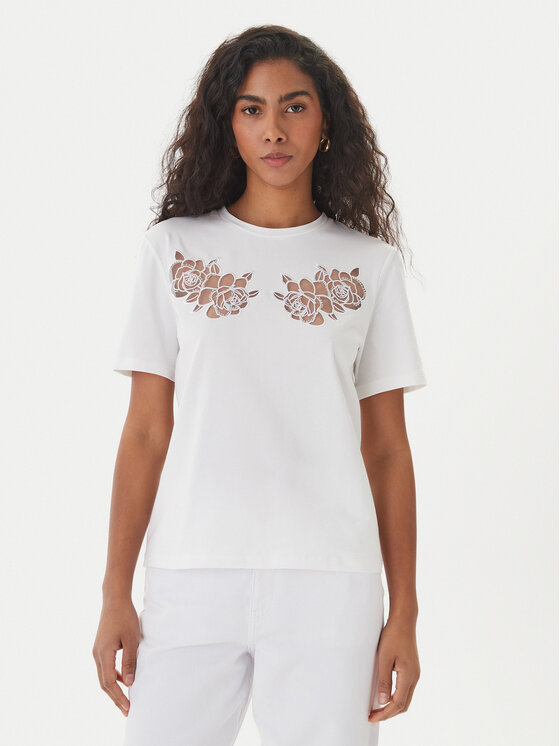 Fracomina T-Shirt FS26ST3001J401E5 Biały Regular Fit