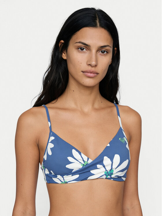 Roxy Góra od bikini Printed Essentials ERJX305694 Niebieski
