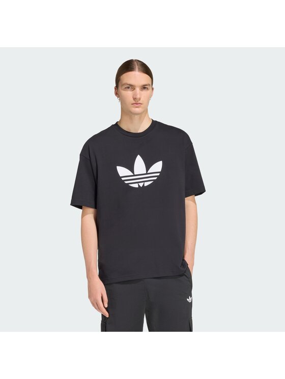 adidas T-Shirt adicolor Trefoil KD4091 Czarny Loose Fit
