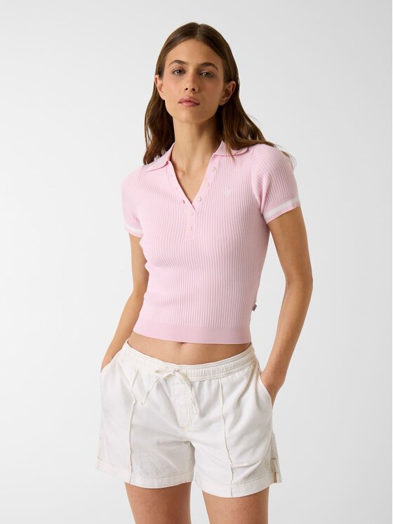 Guess Jeans Sweter 181553 Różowy Classic Fit