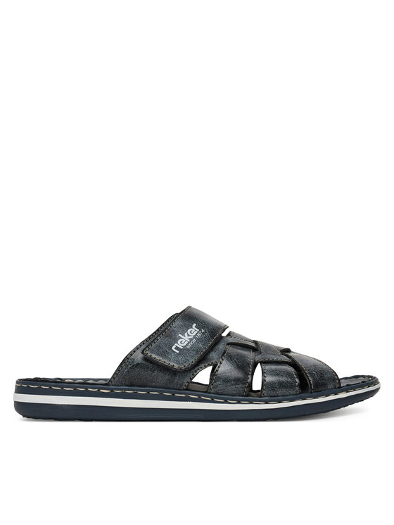 Rieker Klapki 21073-14 Granatowy