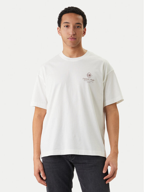 Jack & Jones T-Shirt Niagara 12293422 Écru Regular Fit