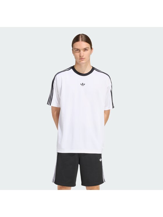 adidas T-Shirt adicolor Jacquard KD5829 Biały Loose Fit