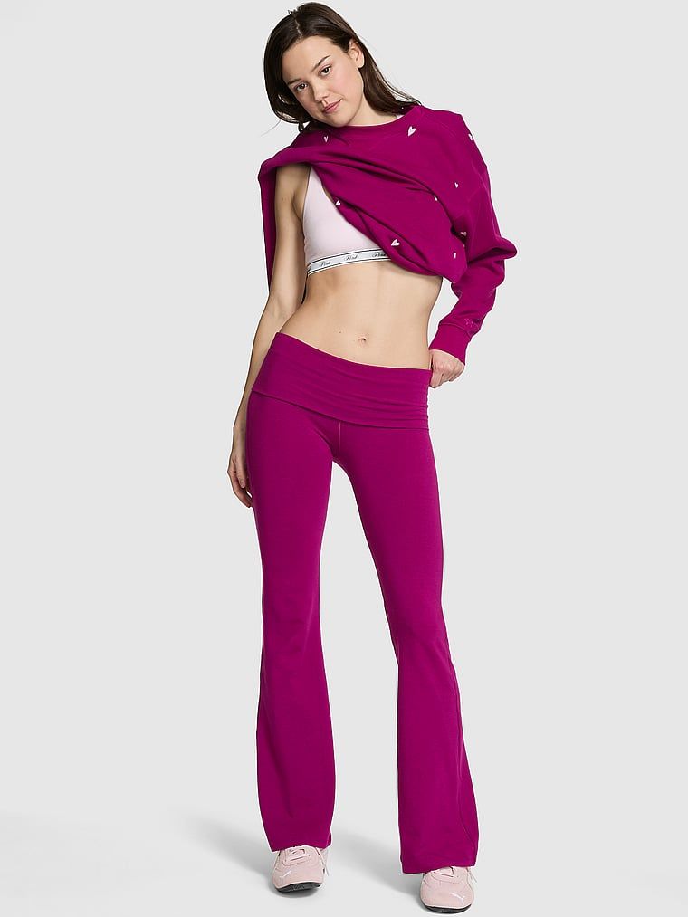 Legginsy All-Day Cotton z zawijanym pasem