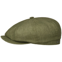 Kaszkiet z Lnu Hatteras Classic by Stetson, oliwkowy nakrapiany, 55 cm