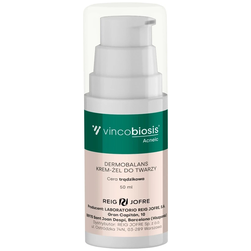 Vincobiosis Acneic Dermoblans, krem-żel do twarzy, cera trądzikowa, 50 ml