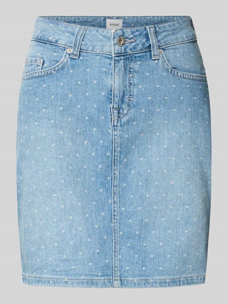 Spódnica jeansowa w stylu allover model 'BEATRICE'