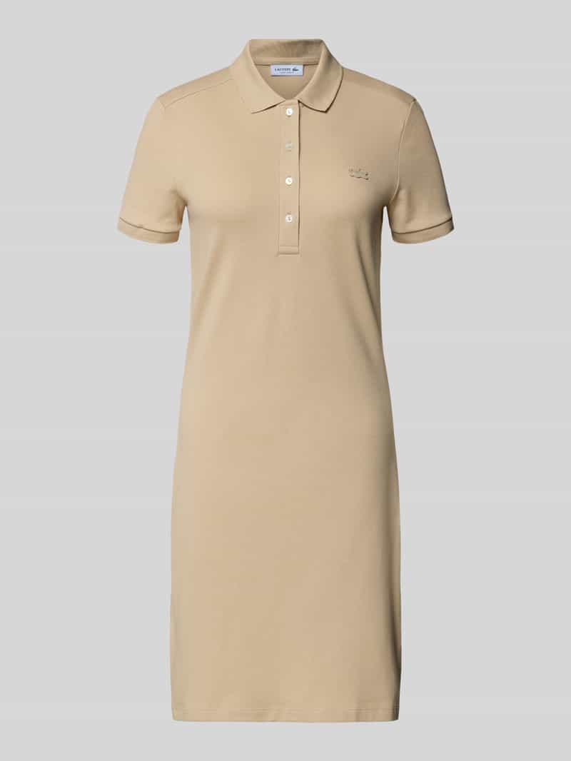 Sukienka polo z mieszanki bawełny, krój slim fit