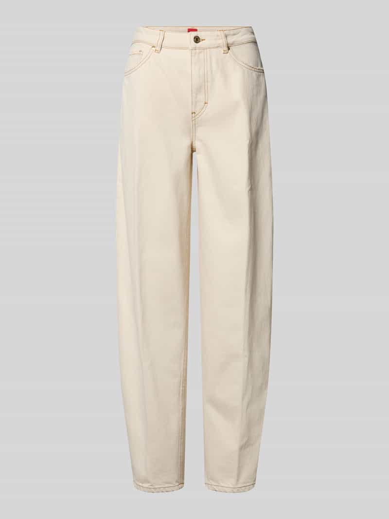 Jeansy o kroju loose fit z czystej bawełny model 'Gimine_5'