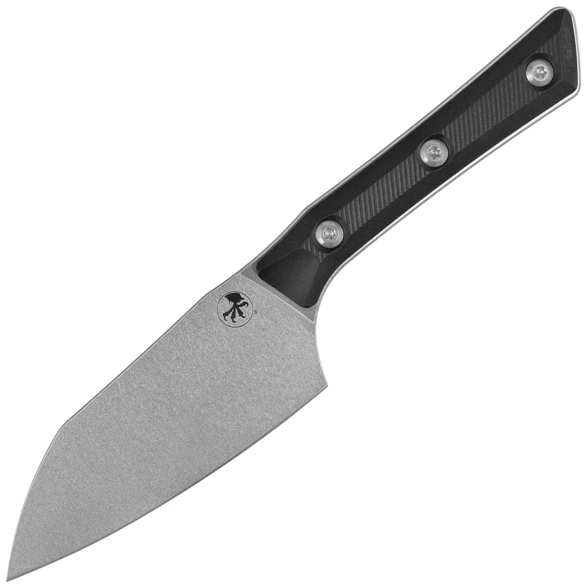 Nóż kuchenny Microtech Santoku 4.2'' Black G10, Stonewashed M390MK (3300-10BK)