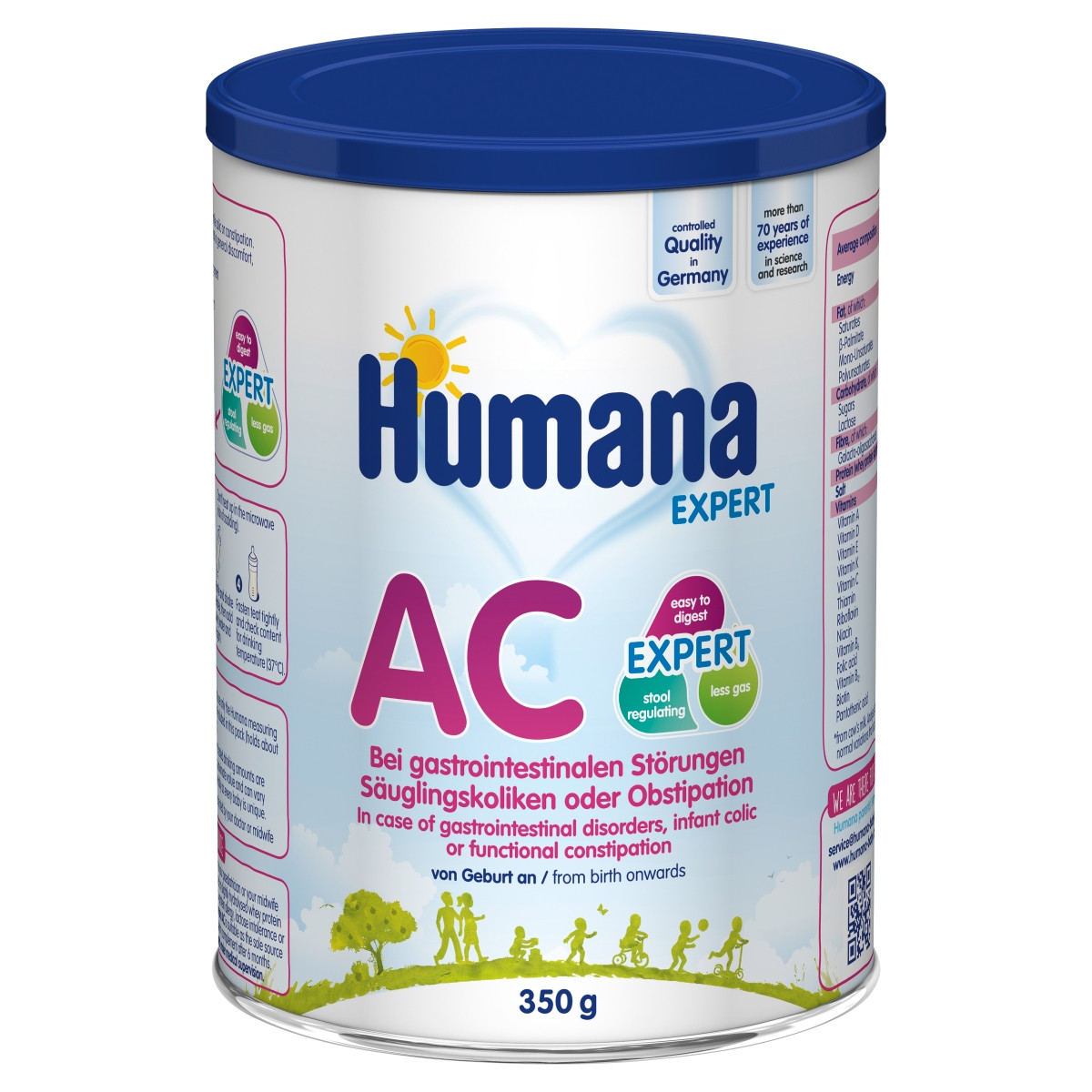 Humana Expert AC Żywność specjalnego przeznaczenia medycznego po 6. miesiącu 350 g