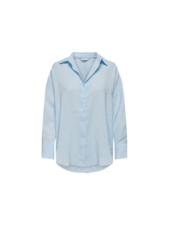 ONLY Koszula 15272523-CHA Niebieski Regular Fit