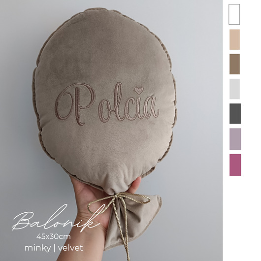 Poduszka balon Haft Kolory