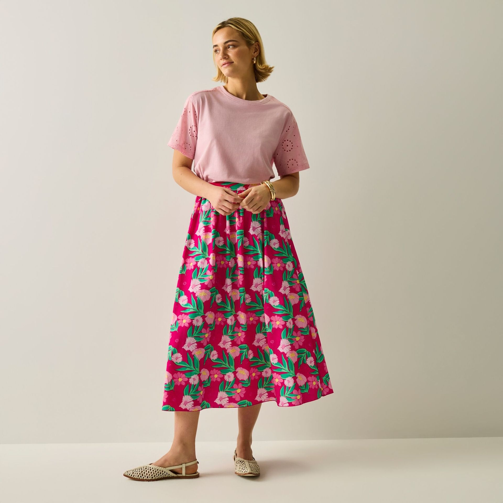 Regatta Life Spódnica damska Galdana Pop Botanical Daisy, Cotton, Rozmiar: 14