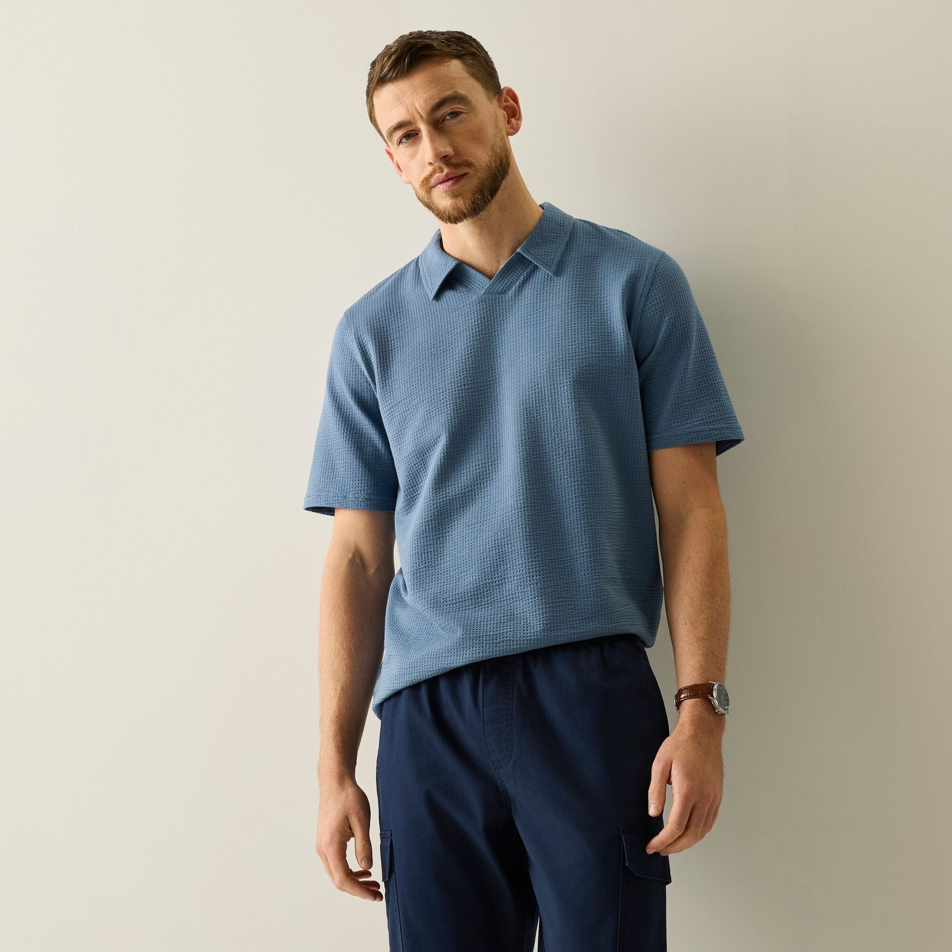 Regatta Life Koszulka polo męska Delray Slate Blue, Cotton, Rozmiar: 4XL